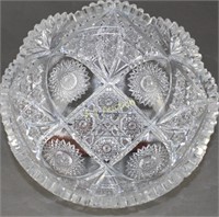 M. J. Averbeck Brilliant Period Cut Glass Bowl