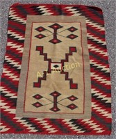 Navajo "Storm" Blanket, c. 1910-20, 46" x 35"