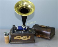 Edison Cylinder Player with Horn