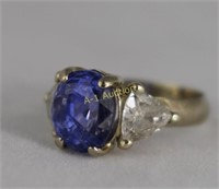 Lady's 5 Carat Sapphire and Diamond Ring