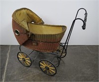 Antique Wicker Baby Carriage/ Buggy