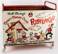 Furniture Mickey Mouse Club Push 'Em Car Toy Box