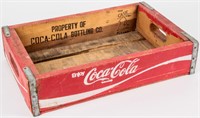 Rustic Coca Cola Wooden Bottle Crate