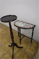 Painted Table & Plant Stand
