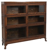 Macey Oak Double Sectional Stacking Bookcase