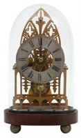 Brass English Fusee Skeleton Clock