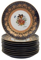 10 Attr: Louis-Philippe, Sevres Porcelain Plates