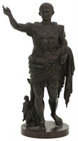 Italian Bronze Sculpture of Augustus Caesar