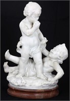 Marble Sculpture of Fighting Putti
