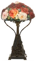 3 Color Pairpoint Puffy Rose Table Lamp