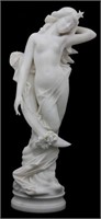 R. Battelli Carrara Marble Sculpture – Diana