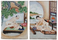 Pr. 19th Century Chinese Erotic Tiles