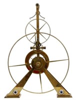 Brass Great Wheel Skeleton Clock