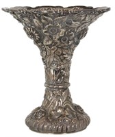 Stieff Sterling Silver Repousse Vase