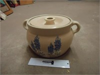 Pottery Crock Bowl w/ Lid - from Marshall