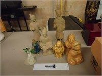 Collection of Oriental Statue Items