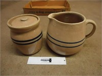 2 Crock Pottery Pieces