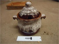 Glazed Pottery Tureen with Lid