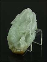 Chinese Grade A Green Jadeite Pendant W/ Certifica