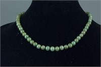 Chinese Green Jade Necklace