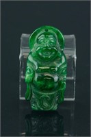 Chinese Jade Carved Buddha Pendant