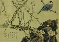 Lu Xiaoman 1903-1965 Watercolour on Silk