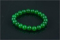 Chinese Green Hardstone Bracelet