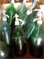 Selection of 8 Old Seltzer Bottles