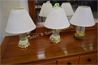 GROUP OF 3 SMALL CONTEMPORY LAMPS