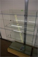 PORTABLE GLASS 56" TALL X 31" WIDE DISPLAY CASE