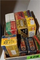 GROUP OF 10 BOXES CAL. 22 SHORT, 22LR, AND