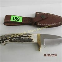 CUSTOM MADE 8" FIXED BLADE KNIFE WITH