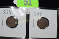 GROUP OF 2 QUALITY INDIAN HEAD PENNIES