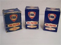 LOT OF 3 FINA OIL FILTERS  2 - 203113 FO-11 1.
