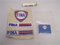 LOT OF 5 FINA - 3 EMBROIDERED PATCHES - MATCH