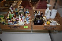 GROUP OF 2 BOXES OF DECORATIVE ITEMS.