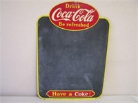 DRINK COCA-COLA "BE REFRESHED" SELF FRAMED TIN