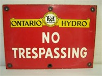 ONTARIO HYDO NO TRESSPASSING SSP SIGN - SOME EDGE