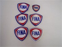 LOT OF 6 FINA  PATCHS - EMBROIDERED- ASSORTED