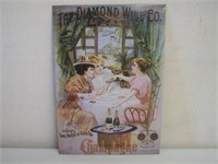 THE DIAMOND WINE CO. CHAMPAGNE SST SIGN -
