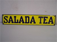 SALADA TEA SSP SIGN - 15 1/4" X 3" -NEAR MINT
