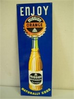 ENJOY MISSION ORANGE SST SIGN - 24 7/8" X 8 3/4"