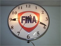 FINA LIGHT-UP CLOCK - CANADIAN NEON-RAY CO. LTD -