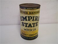 EMPIRE STATE MOTOR OIL IMP. QT. CAN - EMBOSSED 30