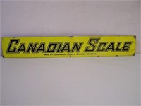 CANADIAN SCALE -TORONTO SSP SIGN 30" X 4 1/2" -