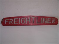 FREIGHTLINER METAL CUT OUT - 23 3/4" X 4" - SOME