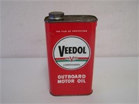 VEEDOL OUTBOARD OIL IMP. QT. CAN - ORIGINAL CAP -