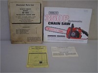 LOT OF 2 CHAIN SAW BOOKLETS - OWNERSHIP,