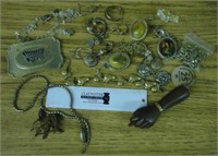 Lot of Jewelry, Buckle, Collectibles & More