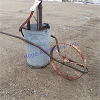 Steel wheel bucket w/pump